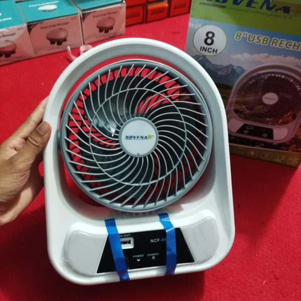 Rechargeable Fan With Power Bank