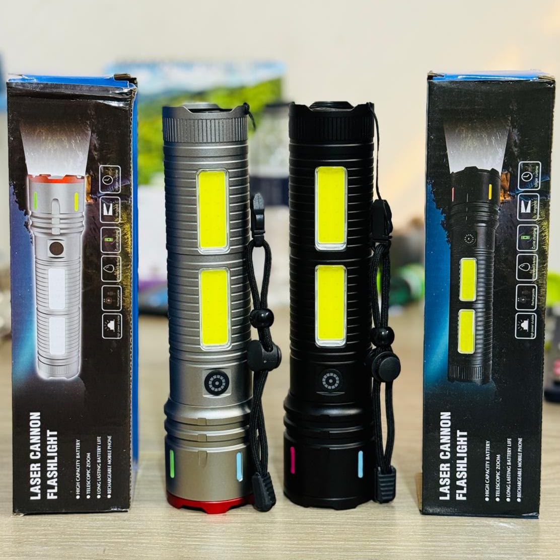 পাওয়ারফুল রিচার্জেবল LED টর্চ লাইট